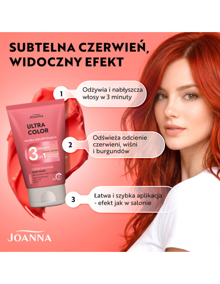 ULTRA COLOR 3 perces maszk vörös árnyalatokhoz 100 g